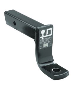 Trailer Hitch Ball Mount; Easy Load; Class III/ IV; Fits 2 Inch Receiver; 6000 Pound Gross Trailer Weight/ 600 Pound Tongue Weight; 6 Inch Drop/ 4-3/4 Inch Rise; Non-Swivel; Non-Extendable; 9-1/2 Inch Shank; 1 Inch Ball Hole; Without Ball; Powder Coated; 
