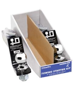 Towing Starter Kit, W/quick-Loading 2 Sq. Ball Mount, 7,500 Lbs. Gtw, 1 Ball Hole, 9 Length, 2-3/4 Rise, 4 Drop & 2 Chrome