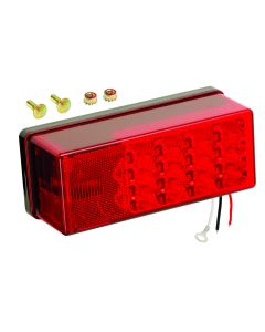 TRAILER LIGHT, STOP TURN TAIL SUBMERSIBLE - LED, 8IN X 2-7/8IN, W LICENSE LITE
