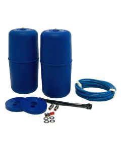 Helper Spring Kit; Coil-Rite ™; Air Spring; Mounts Inside Coil Spring; 500 to 1000 Pound Leveling Capacity; Adjustable from 5 to 35 PSI; Polyurethane; Includes Air Springs/Brackets/Air Line/Hardware; Air Compressor Sold Separately
