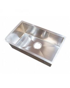 25x15x7 Stainless Steel Single Bowl Square Sink (under Mount)
