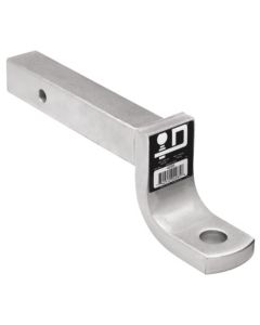 Trailer Hitch Ball Mount; Ultra Frame ®; Class V; Fits 2 Inch Receiver; 12000 Pound Gross Trailer Weight/ 1200 Pound Tongue Weight; 4 Inch Drop/ 3 Inch Rise; Non-Swivel; Non-Extendable; 12 Inch Solid Shank; 1-1/4 Inch Ball Hole; Without Ball; Zinc Coated