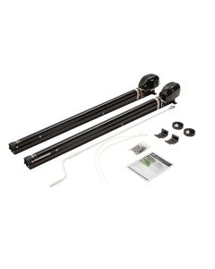 Awning Arm; Solera; For Patio Awnings; For Use On Coaches With Straight Sides; Manual; 69 Inch Tall Arm Size; Black; With Crank; 2 Position Pitch; Full Set

