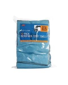 Polishing Cloth; Used For Polishing/ Drying And Detailing Towel; 14 x 14 Inch Cloth; Microfiber; Set Of 12
