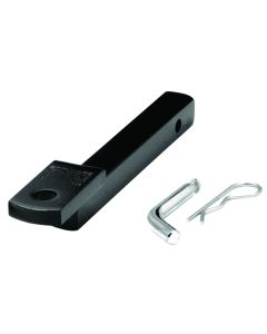 Trailer Hitch Ball Mount; Class I; Fits 1-1/4 Inch Receiver; 2000 Pound Gross Trailer Weight 200 Pound Tongue Weight Capacity/ Fixed 5/8 Inch Rise; 3/4 Inch Ball Hole; 9-3/4 Inch Hollow Shank; Non Swivel; Non Extendable; Painted; Black; Steel; Without Bal