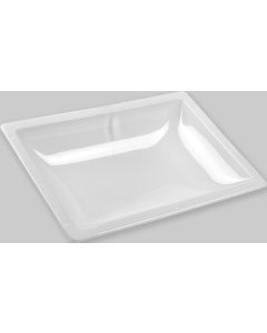 Skylight; 4 Inch High Bubble Type Dome; Mounts Inside RV; Neo Angle; For 20 Inch Length x 8 Inch Width Opening; 24 Inch Length x 11 Inch Width Flange; White; Inner Use; Polycarbonate; Without Blind; Single
