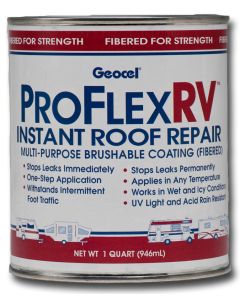 Geocel, Roof Sealant; PRO FLEX ® RV; Liquid; White; 1 Quart Can; Single