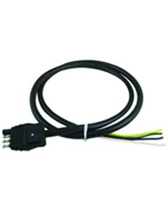 4-FLAT TRAILER END CONNECTOR, 4FT JACKETED CABLE
