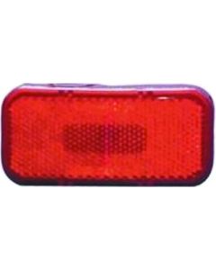 Clearance Light W/Red Lens, Black Base
