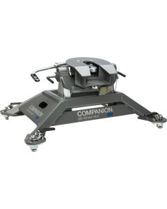 Fifth Wheel Trailer Hitch; Companion ™; Use With RAM Factory Pucks; 25000 Pound Weight Carrying Capacity/ 6250 Pound Trailer Tongue Weight; Fixed; Vertical Adjustment From 17 Inch to 19 Inch; Front to Back and Side to Side Pivot