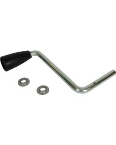 Trailer Tongue Jack Crank; Use With Bulldog 139/ 159/ 170 Series Sidewind And Crown 2000/ 3000/ 5000 Pound Capacity Jack; 6-1/2 Inch Radius
