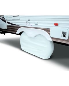Wheel Cover, Dual Axle, Snow White, Up to 27"