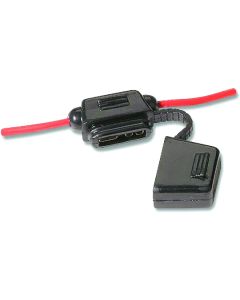 12awg Ato/atc In-Line Fuse Holder W/cover-30a Fuse Included-Retail Pkg