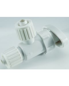 Elkhart Supply, Fresh Water Shut Off Valve; Flair-It ™; Stop Valve; 3/8 Inch PEX x 3/8 Inch PEX Connection