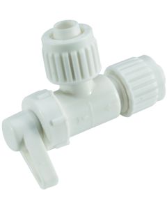 Elkhart Supply, Fresh Water Shut Off Valve; Flair-It ™; Stop Valve; 1/2 Inch PEX x 1/2 Inch PEX Connection