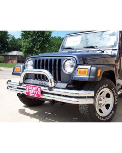 Baseplate Jeep Wrangler TJ; Jeep Wrangler With Rugged Ridge Double Tube Bumper