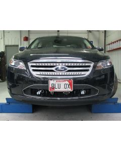2010-2012 FORD TAURUS (INCL X & SHO) (NO ADAPTIVE CRUISE CONTROL) BASEPLATE, Vehicle Baseplate; Removable Tabs; Single Lug; With Safety Cable Hooks