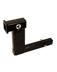 Trailer Hitch Receiver Tube Adapter; Raises or Lowers the 2 Inch Receiver Connection; 10 Inch Drop/ Rise; 10-1/2 Inch Length
