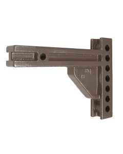 Weight Distribution Hitch Shank; For Use With 2 Inch Receiver; 20000 Pound Trailer Weight Capacity/ 2000 Tongue Weight Capacity; 9 Inch Length; 6 Mounting Holes

