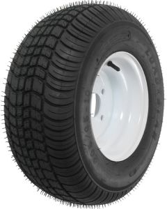205/65-10 C 4 Lug Tire & Wheel White