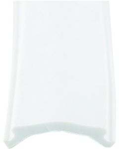 Trim Molding Insert; Used For Doors/ Trim Molding And Windows; 3/4 Inch Width x 50 Foot Length; Plastic; Polar White; Flexible Roll
