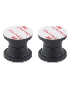 Door Holder; For Interior Cabinet And Exterior Baggage/ Storage Compartments Applications; Black; Rubberized Magnet; Set Of 2
