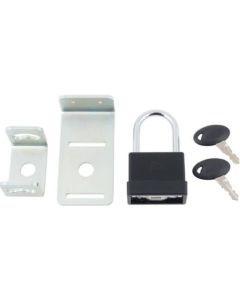 Propane Tank Lock; Used To Lock LP Tank When Mounted To RV; Key Type; With Bracket To Mount LP Regulator And Keyed A Like Padlock
