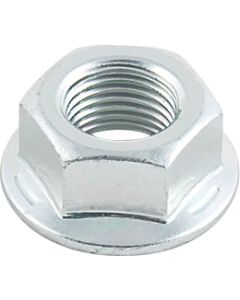 Nut; Hex Flange; 1/2 Inch-20 Thread Size; Zinc Plated