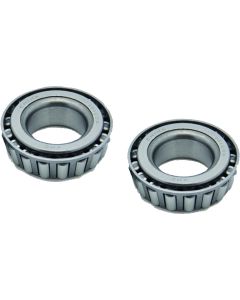 Trailer Wheel Bearing; Use With 1 Inch Out Diameter Axles; Tapered Roller Bearing; Assembly Of Inner/Outer Bearing L-44643; Pack Of 2; Clamshell Pack; Folding Carton Package
