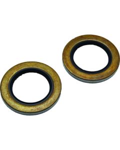 Trailer Wheel Bearing Seal; Pack Of 2; Double Lip Grease Seal; 2-1/8 Inch Shaft; 3.376 Inch Outer Diameter