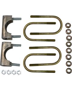 Leaf Spring Over Axle Conversion Kit; Fits 2-3/8 Inch Axle; With Four U bolts/ Bottom Clamps/ Mounting Nuts