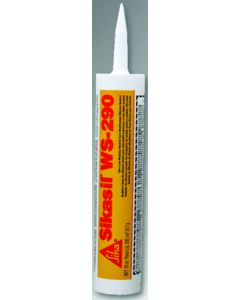 Caulk Sealant; Sikasil ® WS-290; Used As Neutral Curing/ Ultra Low Modulus/ Durable And Flexible Building Sealant; Compatible With Most Building Materials; Silicone Sealant; Black; 295 Milliliter Cartridge; Single
