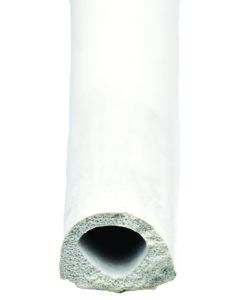 	D Seal w/Tape White - 1/2" x 3/8" x 50'