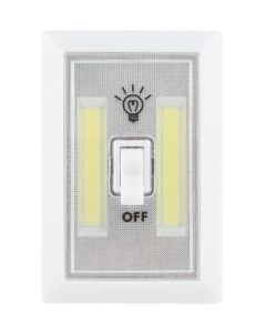 Multi Purpose Light - LED; Glow Max; 4.49 Inch Height x 2.99 Inch Width x 0.79 Inch Depth; Cordless Light Switch Used For Illuminating Closets/ Cabinets/ Under Sinks; Battery Operated; Flush Mount Peel And Stick/ Flush Mount Magnetic/ Flush Mount With Scr