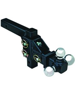 Buyers Products, Trailer Hitch Ball Mount; Class III; Fits 2 Inch Receiver; 10000 Pound Gross Trailer Weight/ 1000 Pound Tongue Weight; Adjustable; 12 Inch Adjustment