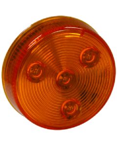 Buyers Products, Side Marker Light; Amber Lens; 12 Volt; Four LED; 0.38 Watt; PL-10 Style Connection; Set Of 10