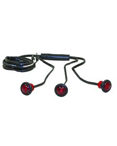 Buyers Products, Trailer Light; LED; Round; 1.36 Watt; 12 Volt DC; Red; 3/4 Inch Diameter