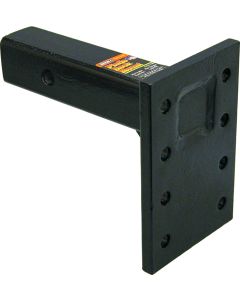 Buyers Products, Pintle Hook Mounting Plate; 2 Inch Receiver Mount; 13000 Pound Gross Trailer Weight; 3.375 Inch Horizontal Distance Between Holes; Solid Shank