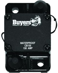 Buyers Products, Circuit Breaker; 150 Amp; Plastic; Waterproof; Black; 42 Volt Max