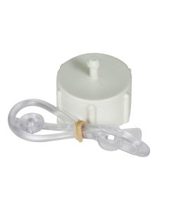 FEMALE CAP 3/4IN W/LANYARD, POLAR WHITE
