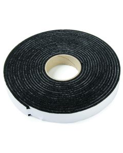 Camper Tape; Use To Seals Gaps Between Pickup Truck Cap And Bed Rails; 30 Foot Length x 1-1/4 Inch Width x 3/16 Inch Thick; Black
