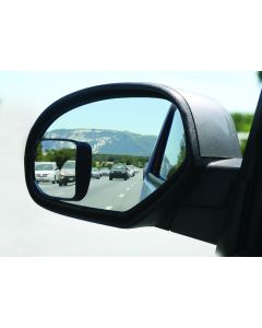 Blind Spot Mirror; Sold Individually; 3-1/4 Inch x 3-1/4 Inch Convex; Wide Angle; Without Turn Signal Indicator
