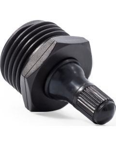 Water System Blow Out Plug; Fits RV Fresh Water Inlet To Clear Water Lines Prior To Winterizing; With Schrader Valve Connection For Connecting Compressor; Plastic; Single
