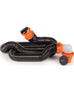 RHINOFLEX SEWER HOSE KIT W/15FT HOSE AND SWIVEL FITTINGS