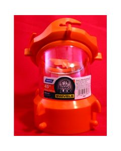 Sewer Hose Connector; RhinoFLEX ™; For Connecting Sewer Hose to Dump Station; 90 Degree Swivel Lug and Bayonet Fittings; Clear
