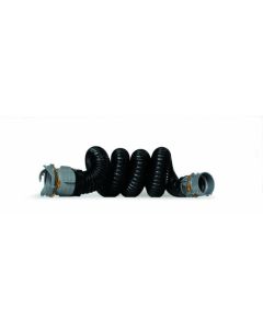 Sewer Hose; RhinoEXTREME ™; 10 Foot Length Extension; Black Hose; With Swivel Lug and Swivel Bayonet Fittings and Reusable Locking Ring
