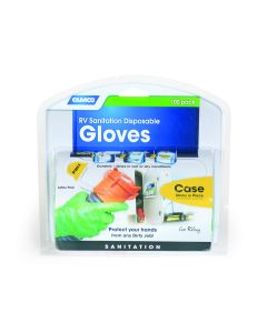 Gloves; Disposable Sanitation Gloves; One Size; Green; Package of 100

