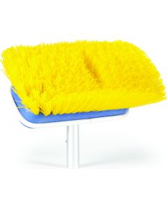 Car Wash Brush; 7 Inch Rectangular Brush Head; Yellow Medium Bristle; Head Attachment Only; Without Hose Connection; Without Water Control; Without Soap Dispenser; With English/ French Language Packaging
