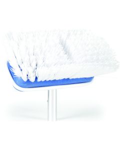 Car Wash Brush; 7 Inch Rectangular Brush Head; White Stiff Bristle; Head Attachment Only; Without Hose Connection; Without Water Control; Without Soap Dispenser; With English/ French Language Packaging