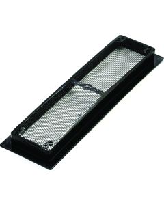Refrigerator Vent Base; For Ventilation of RV Refrigerator Unit; For Dometic/ Camco and Newer Norcold Covers; Black; Plastic; With Mounting Hardware
